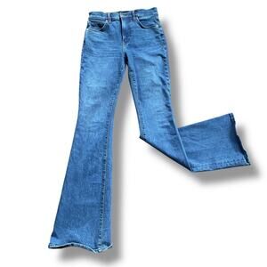 Veronica Beard Beverly Skinny Flare Jeans Sz 27 Medium Wash Blue 27X33 Highrise